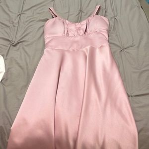 Pink long handmade dress